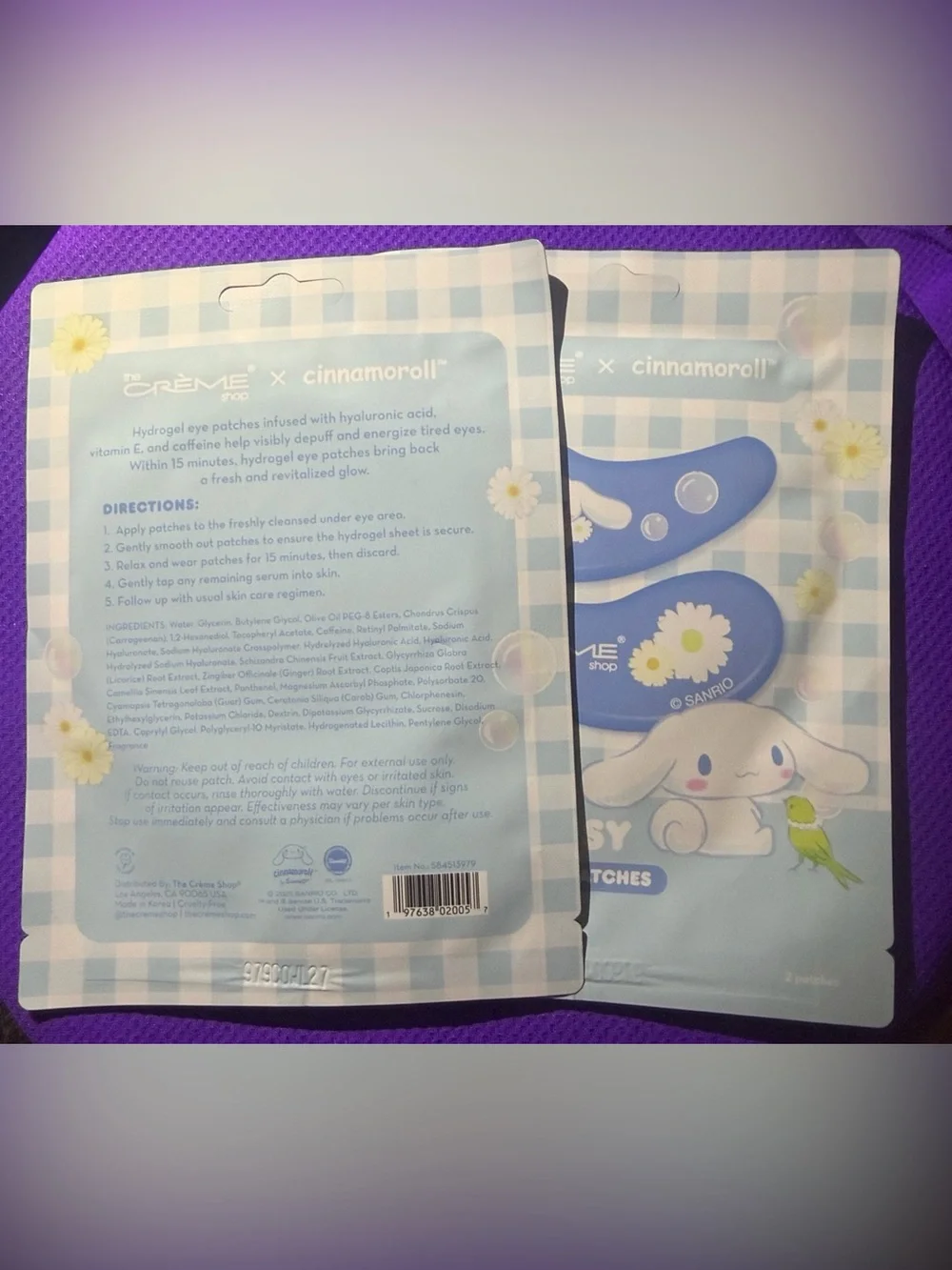 Dream Daisy Blue Hydrogel Under Eye Patches